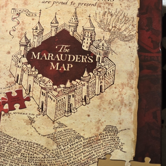 Harry Potter Marauders Map 1000 piece puzzle 2 for 20 - Picture 2 of 6